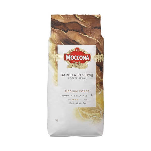 Moccona Barista Reserve Medium Roast Coffee Beans | 1kg