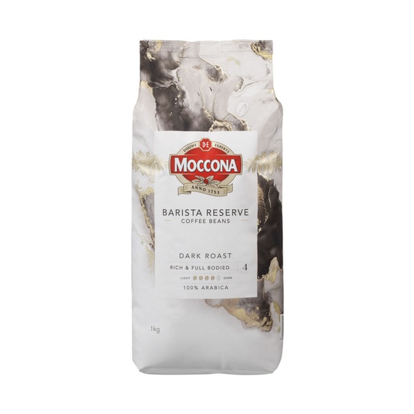 Moccona Barista Reserve Dark Roast Coffee Beans | 1kg