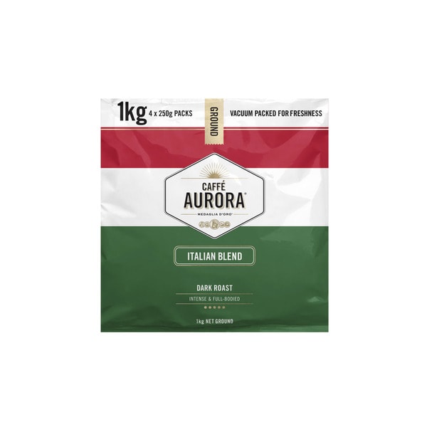 Caffe Aurora Italian Blend Ground Coffee | 1kg