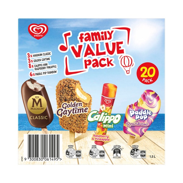 Streets Ice Confection Family Value Pack 20 Pack | 1.75L