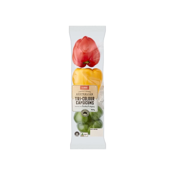 Coles Tri Colour Capsicum | 500g