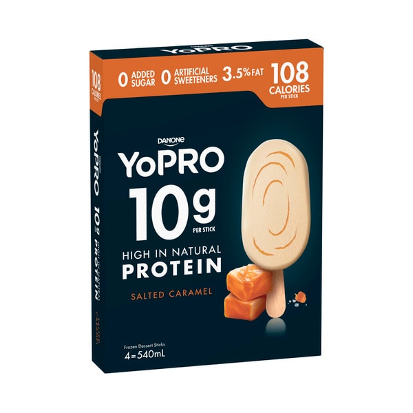 YoPro Frozen Desserts Salted Caramel 4 pack | 540mL