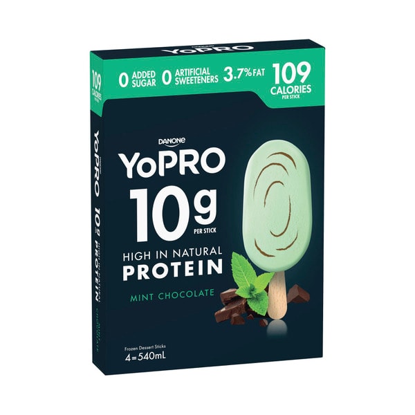 YoPro Frozen Dessert Mint Chocolate 4 pack | 540mL