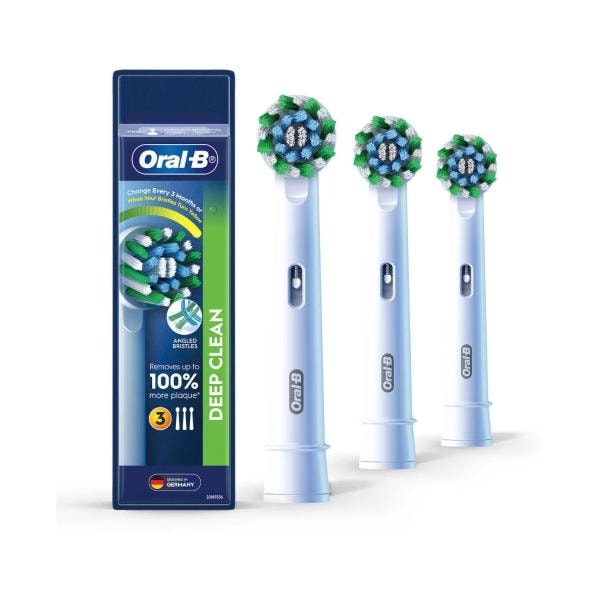 Oral B Cross Action Electric Brush Replacement Head | 3 pack