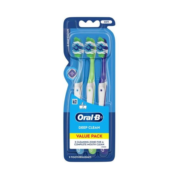 Oral B Complete 5 Way Clean Toothbrush Soft | 3 pack