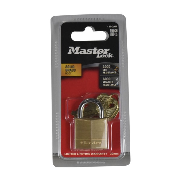 Master Lock Diamond Brass Padlock 30mm | 1 pack