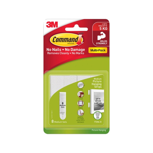 Command Medium Picture Hanging Strips Value Pack | 8 pack