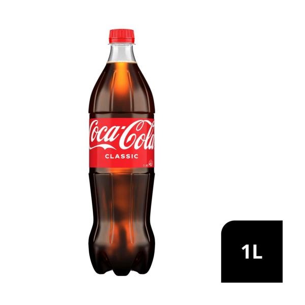 Coca-Cola Classic Soft Drink Bottle | 1L