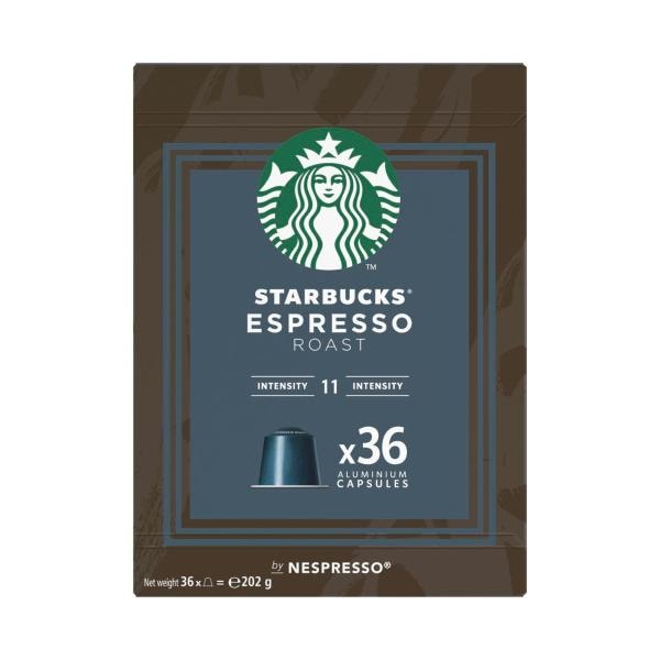 Starbucks Dark Espresso Roast Coffee Capsules By Nespresso 205g | 36 pack