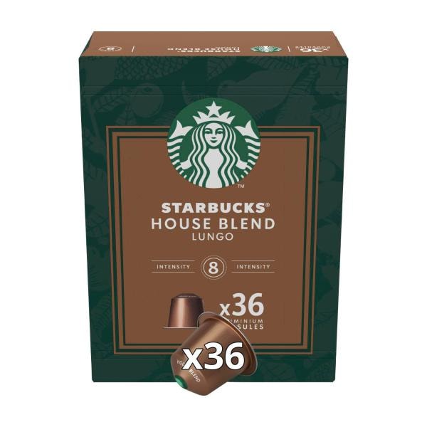 Starbucks Medium House Blend Coffee Capsules By Nespresso 205g | 36 pack