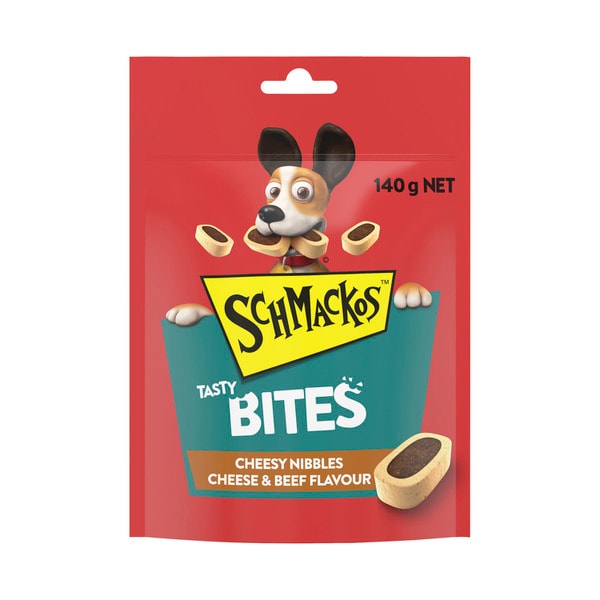 Schmackos Tasty Bites Cheesy Nibbles Cheese & Beef Dog Treat | 140g