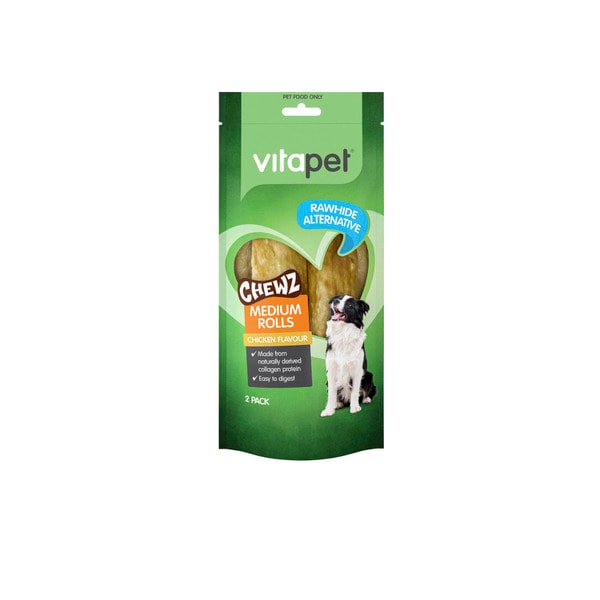 Vitapet Chewz Chicken Rolls Dog Treat | 2 pack