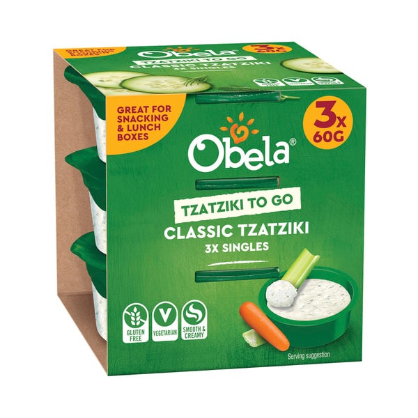 Obela Singles Tzatziki Classic 3X60G | 180g