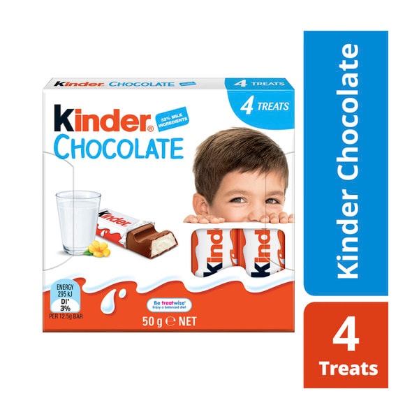 Kinder Chocolate 4 Treat Pack | 50g
