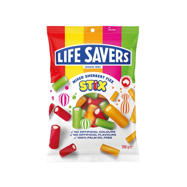 Lifesavers Stix Sherbert Fizz Mixed | 200g