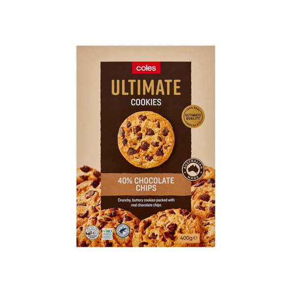 Coles Ultimate Cookies 40% Chocolate Chip | 400g