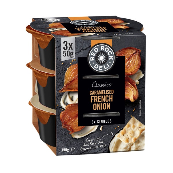 Red Rock Deli Dip Singles Caramelised French Onion 3X50G | 150g