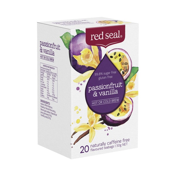 Red Seal Passionfruit & Vanilla Hot Or Cold Brew | 20 pack
