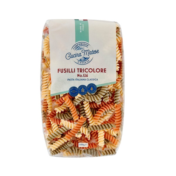 Cucina Matese Pasta Fusilli Tricolore | 500g