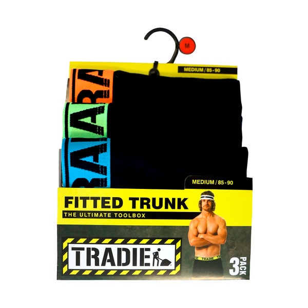 Tradie Mens Trunks Medium | 3 pack