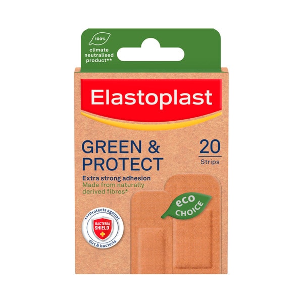 Elastoplast Green & Protect Adhesive Strip | 20 pack