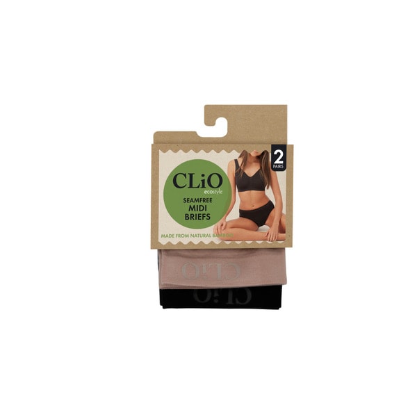 Clio Bamboo Eco Midi Black/Nude 8/10 & 10/12 | 2 pack