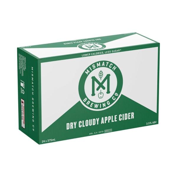 Mismatch Cloudy Apple Cider Can 375mL | 24 Pack