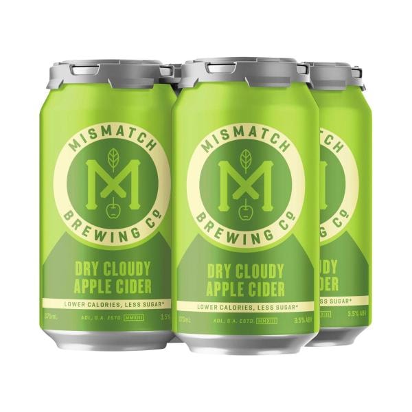 Mismatch Cloudy Apple Cider Can 375mL | 4 Pack