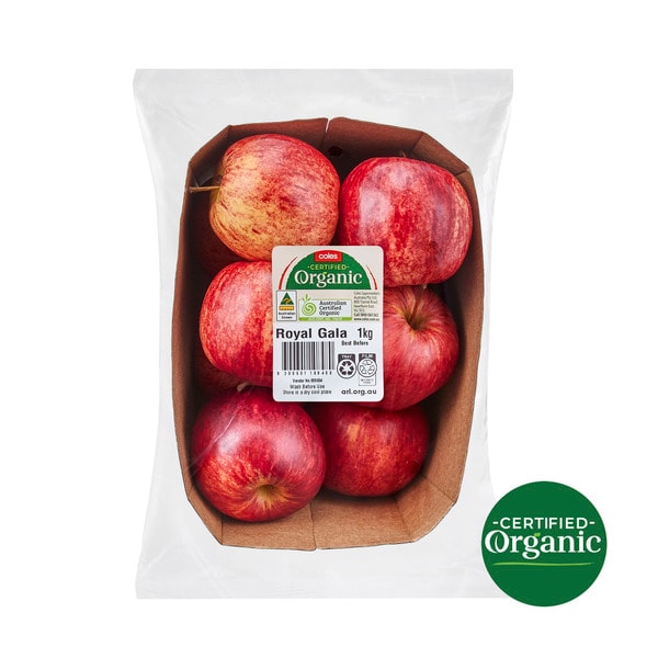 Coles Organic Royal Gala Apples | 1kg