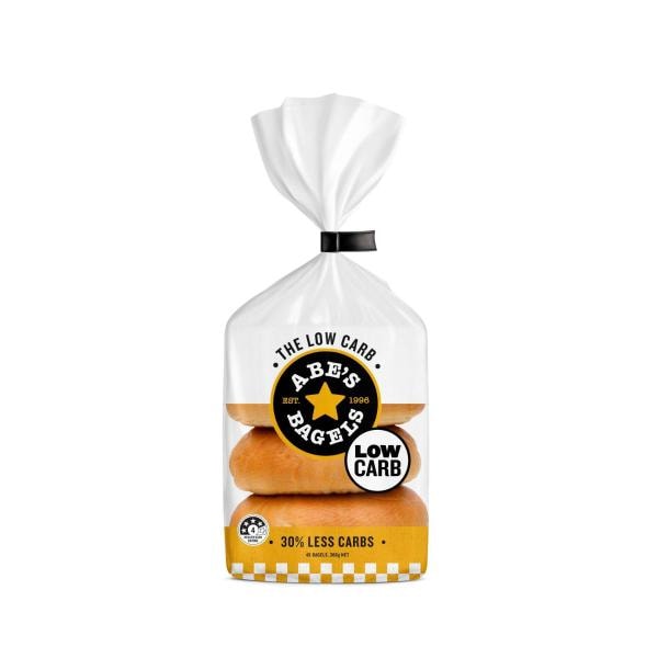 Abe's Bagels Low Carb 4 Pack | 360g