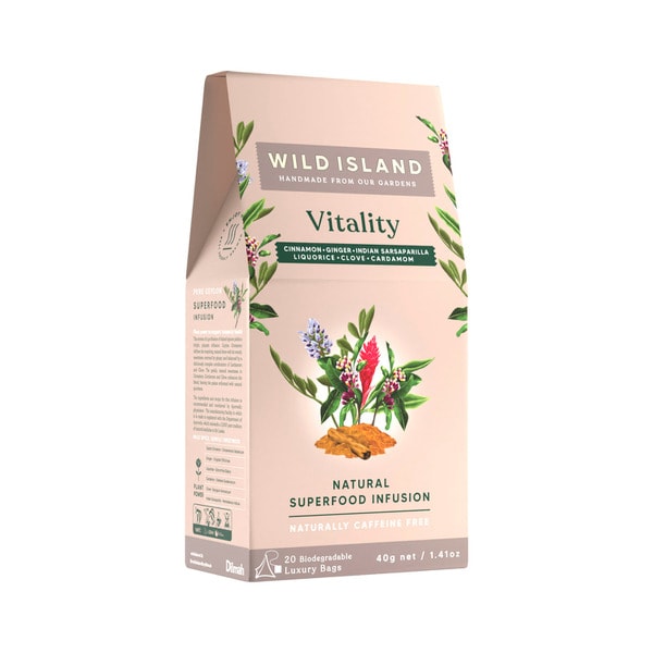Dilmah Wild Island Cinnamon With Ginger Liqorice Cardamom & Clove Vitality Blend | 20 pack