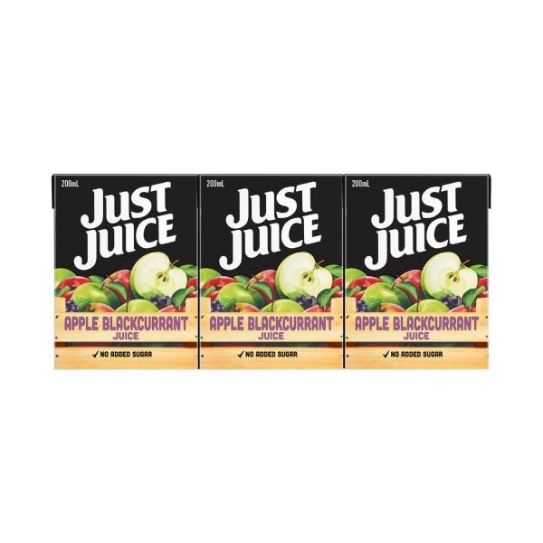 Just Juice Apple Blackcurrant Juice Multipack 200mL | 6 pack