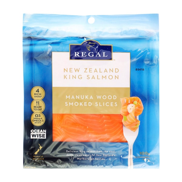 Regal New Zealand King Salmon Manuka Wood Smoked Slices | 100g