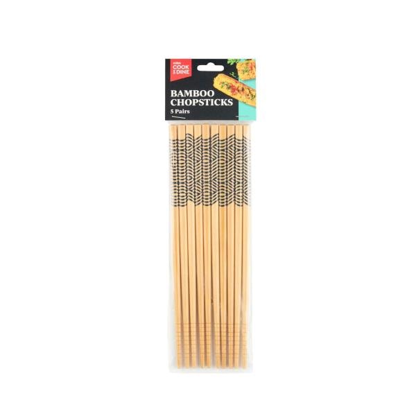 Cook & Dine Bamboo Chop Sticks | 5 pack