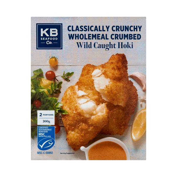 KB's Crunchy Wholemeal Crumb Hoki Fillets | 300g