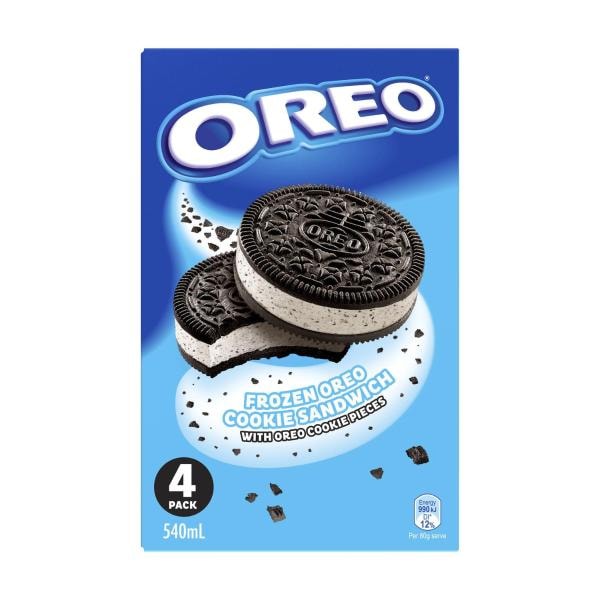 Oreo Sandwich Ice Cream 4 Pack | 540mL