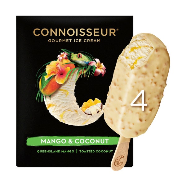 Connoisseur Mango & Coconut Ice Cream 4 Pack | 400mL