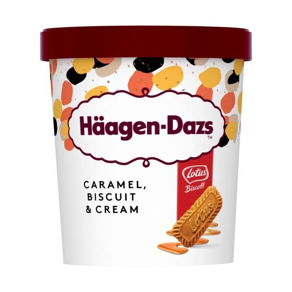 Haagen Dazs Caramel Biscuit & Cream Ice Cream Tub | 457mL