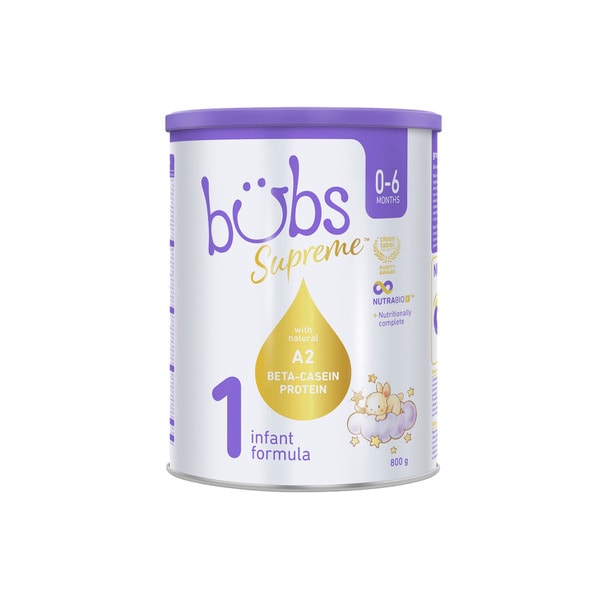 Bubs Supreme A2 Stage 1 Infant Formula | 800g