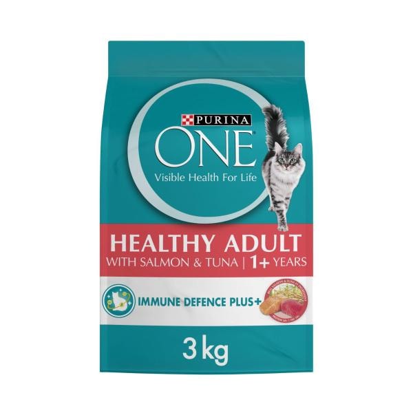 Purina One Adult Healthy With Salmon & Tuna Dry Cat Food | 3kg