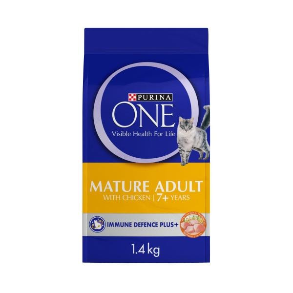 Purina One Senior 7+ Dry Cat Food Chicken | 1.4kg