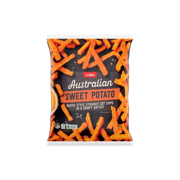 Coles Frozen Sweet Potato Chips | 750g