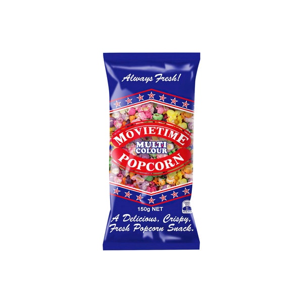 Movietime Multi Coloured Popcorn | 150g