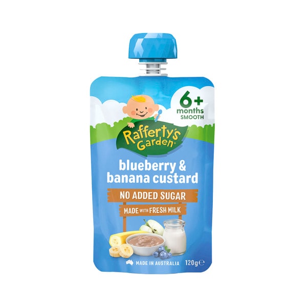 Rafferty's Garden Blueberry & Banana No Added Sugar Custard 6+ Months | 120g