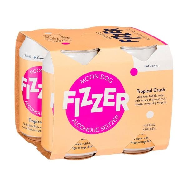 Moon Dog Fizzer Tropical Crush 330mL | 4 Pack