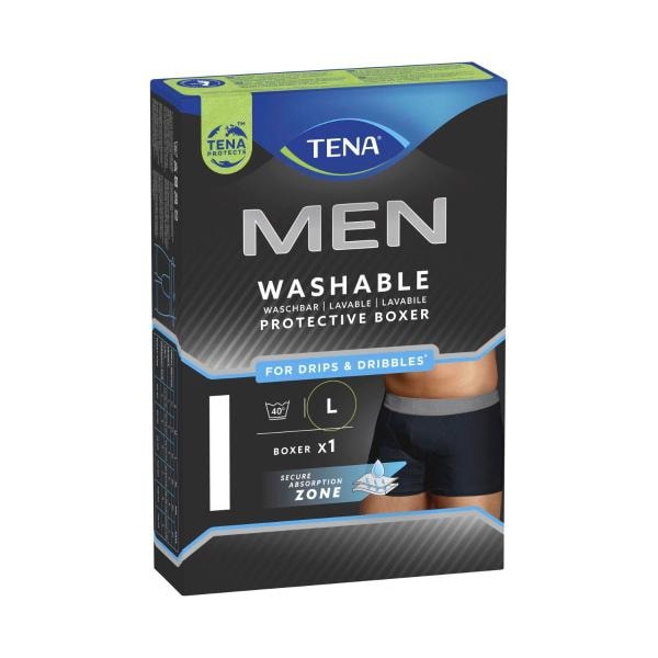 Tena Washable Men's Boxer Incontinence Underwear Size Large | 1 pack
