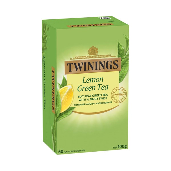 Twinings Green Tea & Lemon Tea Bags | 100g