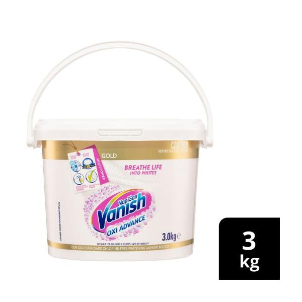 Vanish Napisan Gold Oxi Action Crystal White Stain Remover Powder | 3kg
