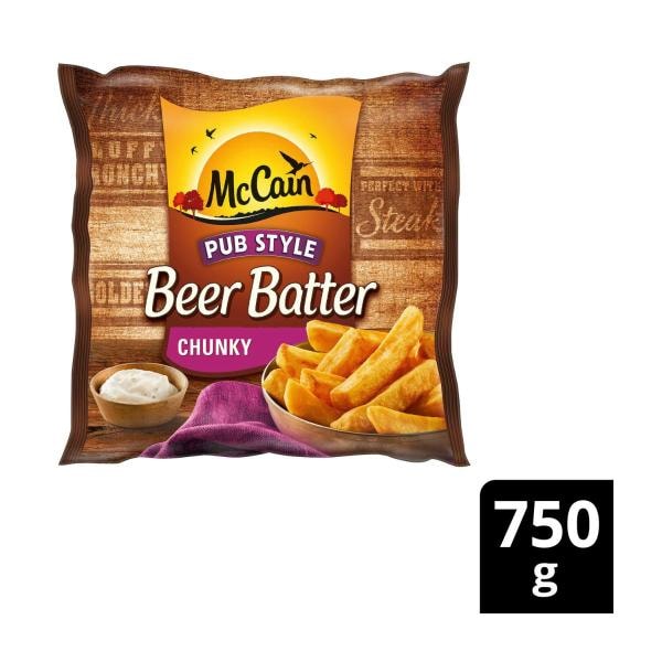 McCain Beer Battered Potato Chips Frozen Chunky | 750g