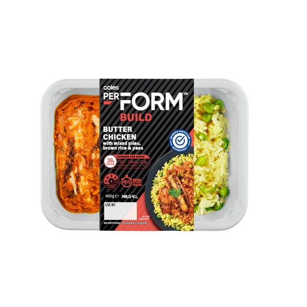 Coles Perform Build Butter Chicken | 400g